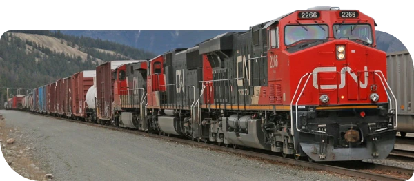 shipping by rail in Canada